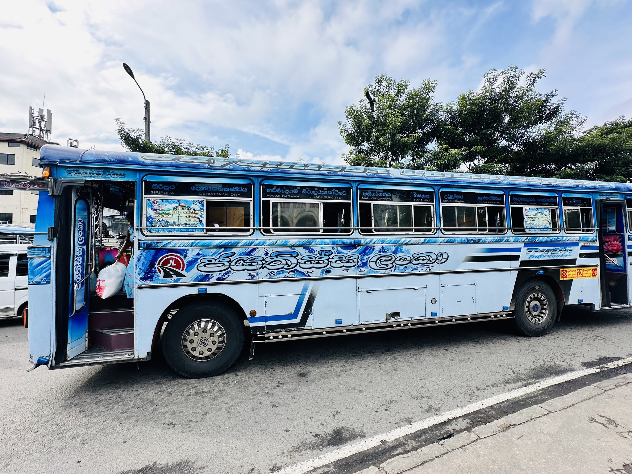 Jayathissa Lanka Express bus for special hires in Sri Lanka